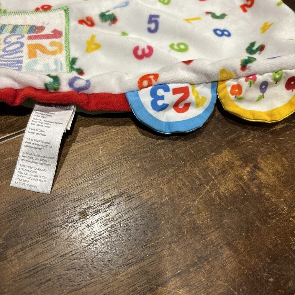 Eric Carle Very Hungry Caterpillar Plush Lovey Sensory Toy‎ Infant Tags Crinkle
